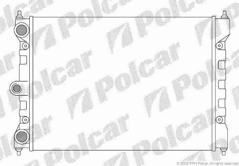 Polcar 952308-1 - Радиатор, охлаждане на двигателя vvparts.bg