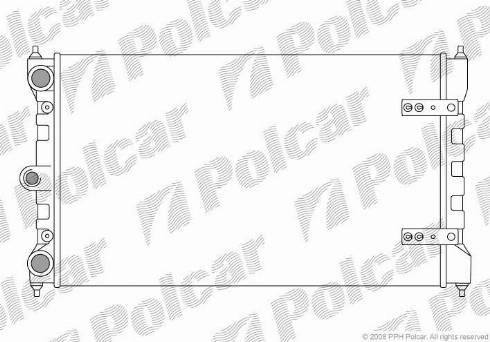 Polcar 952308-3 - Радиатор, охлаждане на двигателя vvparts.bg