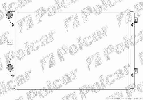 Polcar 957508-1 - Радиатор, охлаждане на двигателя vvparts.bg