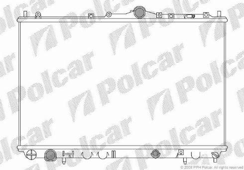 Polcar 904008-5 - Радиатор, охлаждане на двигателя vvparts.bg