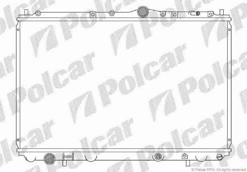 Polcar 9040081K - Радиатор, охлаждане на двигателя vvparts.bg