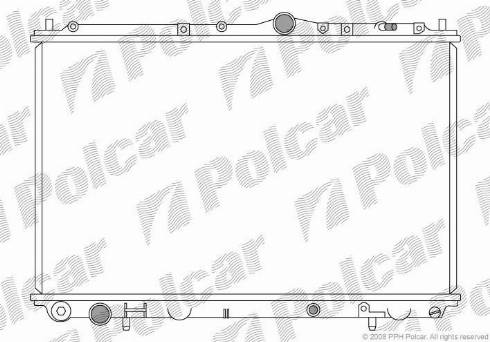 Polcar 904008-1 - Радиатор, охлаждане на двигателя vvparts.bg