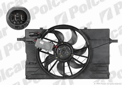 Polcar 905023W2 - Вентилатор, охлаждане на двигателя vvparts.bg