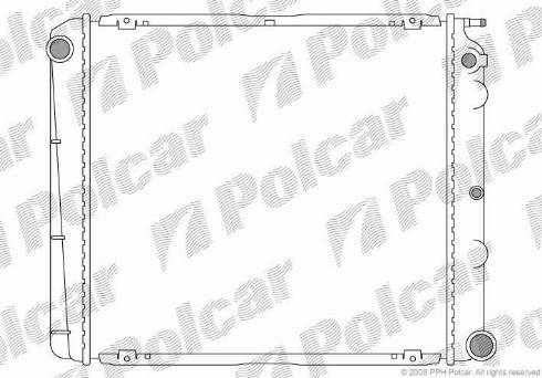 Polcar 900208-4 - Радиатор, охлаждане на двигателя vvparts.bg