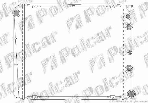 Polcar 900208-5 - Радиатор, охлаждане на двигателя vvparts.bg