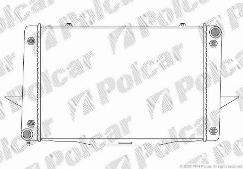 Polcar 908508-4 - Радиатор, охлаждане на двигателя vvparts.bg