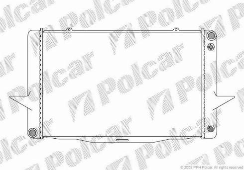 Polcar 908508-3 - Радиатор, охлаждане на двигателя vvparts.bg