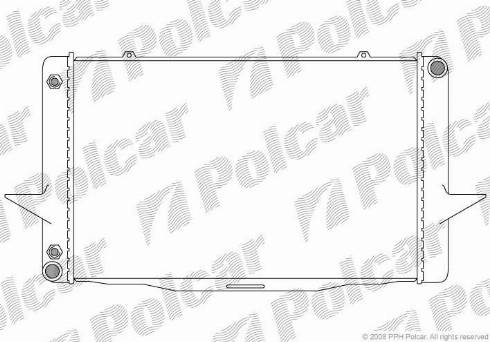 Polcar 908508-2 - Радиатор, охлаждане на двигателя vvparts.bg