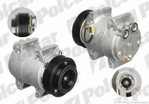 Polcar 9080KS-2 - Компресор, климатизация vvparts.bg