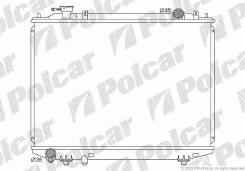 Polcar 4599082K - Радиатор, охлаждане на двигателя vvparts.bg