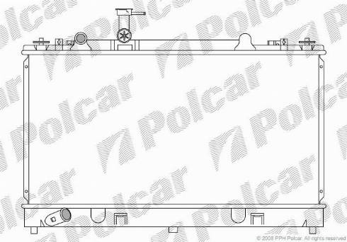 Polcar 451908-3 - Радиатор, охлаждане на двигателя vvparts.bg