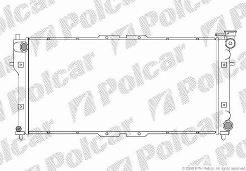 Polcar 451608-1 - Радиатор, охлаждане на двигателя vvparts.bg