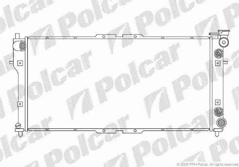 Polcar 451608-2 - Радиатор, охлаждане на двигателя vvparts.bg