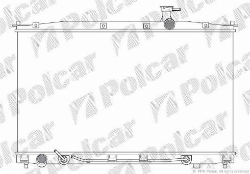 Polcar 4051081X - Радиатор, охлаждане на двигателя vvparts.bg