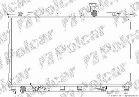 Polcar 405108-1 - Радиатор, охлаждане на двигателя vvparts.bg