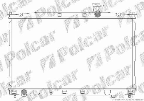 Polcar 405108-2 - Радиатор, охлаждане на двигателя vvparts.bg