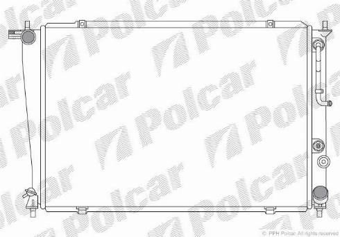 Polcar 406208-2 - Радиатор, охлаждане на двигателя vvparts.bg