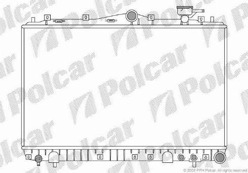 Polcar 402208-X - Радиатор, охлаждане на двигателя vvparts.bg