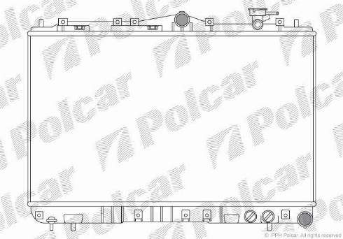 Polcar 402208 - Радиатор, охлаждане на двигателя vvparts.bg