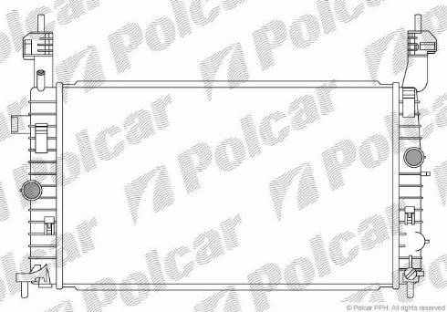 Polcar 5559085X - Радиатор, охлаждане на двигателя vvparts.bg