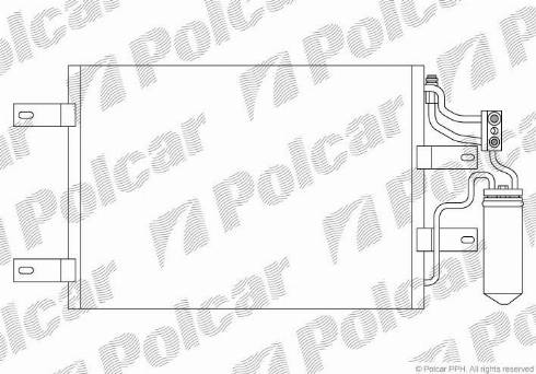 Polcar 5559K82X - Кондензатор, климатизация vvparts.bg