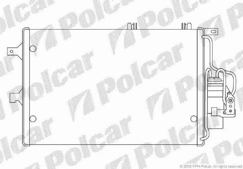 Polcar 5556K83X - Кондензатор, климатизация vvparts.bg