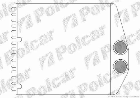 Polcar 5556N81X - Топлообменник, отопление на вътрешното пространство vvparts.bg