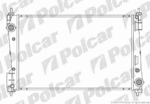 Polcar 555808-1 - Радиатор, охлаждане на двигателя vvparts.bg