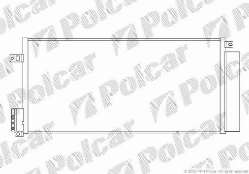 Polcar 5558K82X - Кондензатор, климатизация vvparts.bg