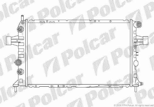 Polcar 556008-1 - Радиатор, охлаждане на двигателя vvparts.bg