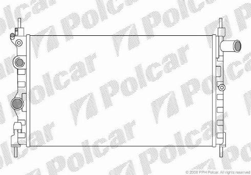 Polcar 5505082X - Радиатор, охлаждане на двигателя vvparts.bg