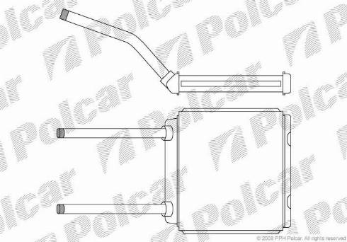 Polcar 5507N81X - Топлообменник, отопление на вътрешното пространство vvparts.bg