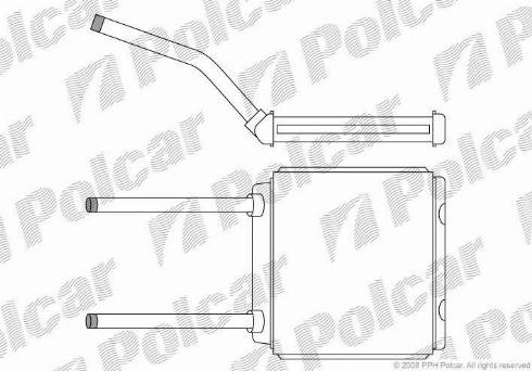 Polcar 5507N8-1 - Топлообменник, отопление на вътрешното пространство vvparts.bg