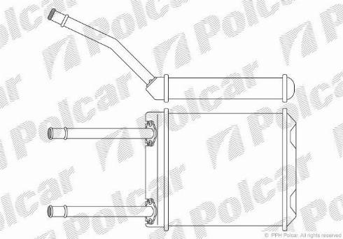 Polcar 5507N8A1 - Топлообменник, отопление на вътрешното пространство vvparts.bg