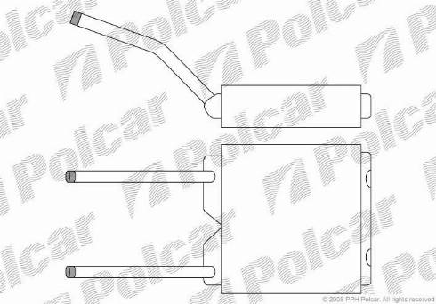 Polcar 5514N8-1 - Топлообменник, отопление на вътрешното пространство vvparts.bg