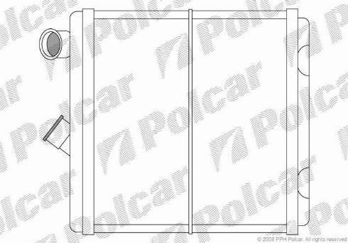 Polcar 5514N8-3 - Топлообменник, отопление на вътрешното пространство vvparts.bg