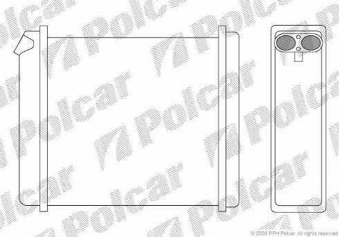 Polcar 5514N8-2 - Топлообменник, отопление на вътрешното пространство vvparts.bg