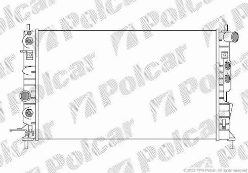 Polcar 5516083X - Радиатор, охлаждане на двигателя vvparts.bg
