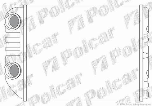 Polcar 5516N8-4 - Топлообменник, отопление на вътрешното пространство vvparts.bg