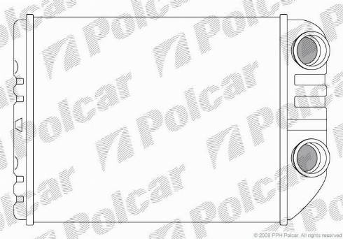 Polcar 5516N8-3 - Топлообменник, отопление на вътрешното пространство vvparts.bg