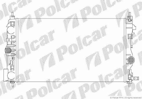 Polcar 5511086X - Радиатор, охлаждане на двигателя vvparts.bg