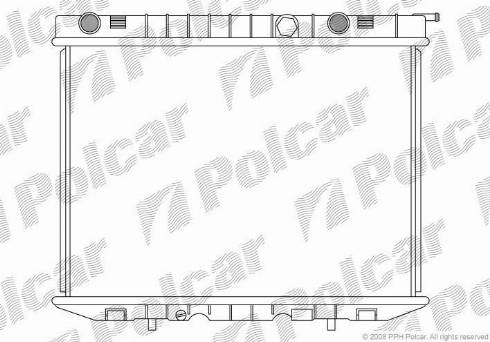 Polcar 558008-4 - Радиатор, охлаждане на двигателя vvparts.bg