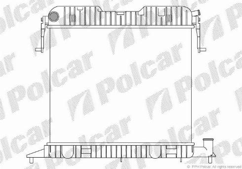 Polcar 552508-3 - Радиатор, охлаждане на двигателя vvparts.bg