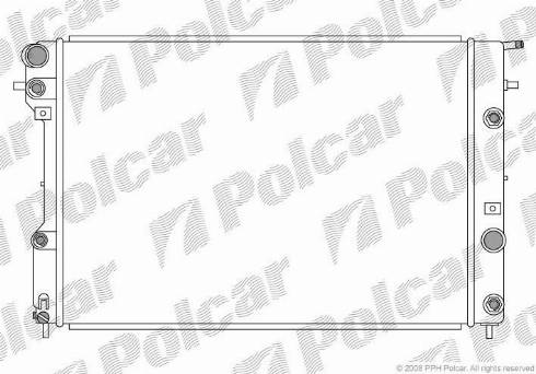 Polcar 5528081X - Радиатор, охлаждане на двигателя vvparts.bg