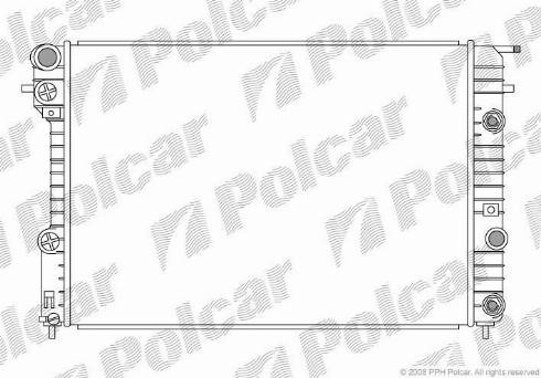 Polcar 552808-1 - Радиатор, охлаждане на двигателя vvparts.bg