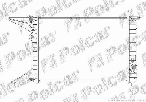 Polcar 552708-0 - Радиатор, охлаждане на двигателя vvparts.bg