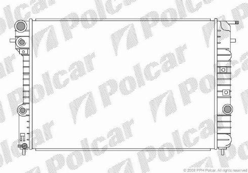 Polcar 5527081X - Радиатор, охлаждане на двигателя vvparts.bg