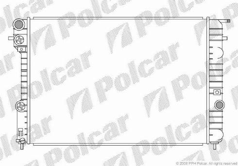 Polcar 552708-1 - Радиатор, охлаждане на двигателя vvparts.bg