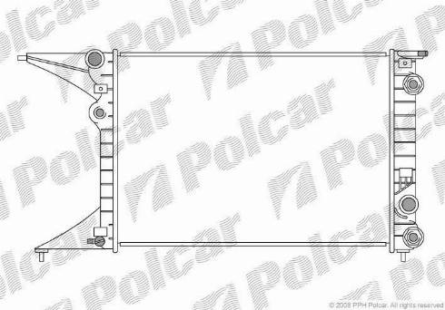 Polcar 5527082X - Радиатор, охлаждане на двигателя vvparts.bg