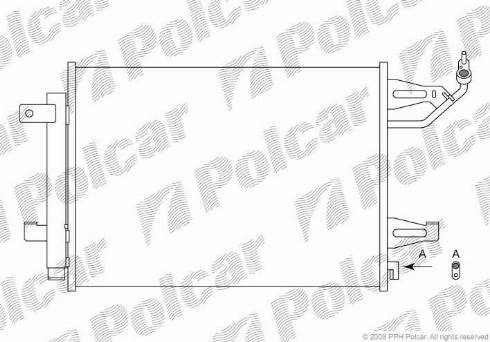 Polcar 5095K82X - Кондензатор, климатизация vvparts.bg